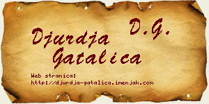 Đurđa Gatalica vizit kartica